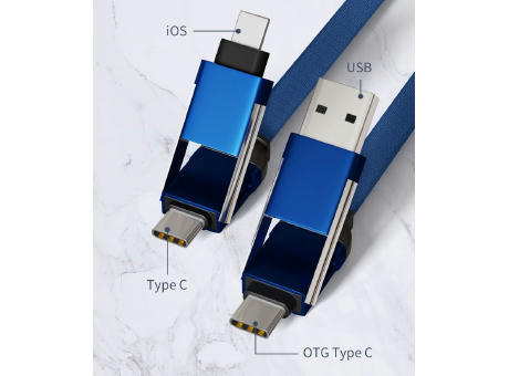 4 in 1 Schlüsselanhänger Ladekabel