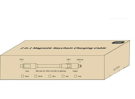 2 in 1 Magnetisches Schlüsselanhänger Ladekabel