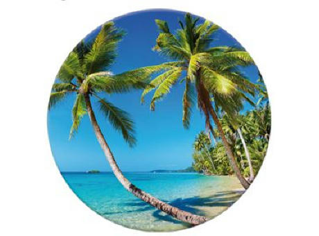 Mousepad QUADRO-pad, Form Circle 3, 150 mm Durchmesser, 1,5 mm dick