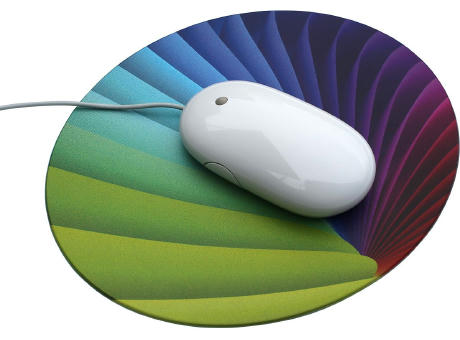 Mousepad QUADRO-pad, Form Oval,  200 x 240 mm, 1,5 mm dick