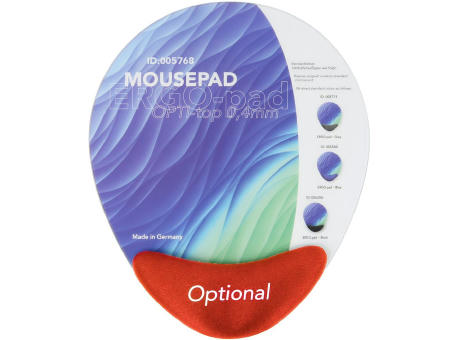 ERGO-pad Memoryschaum Quadro OPTI-top, HB Rot