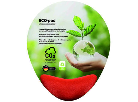 ERGO ECO-pad, Mauspad  200 x 240 mm, ca. 2 mm dick, HB Rot