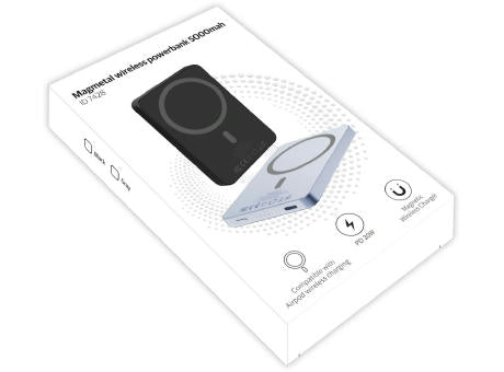 Magmetal wireless powerbank 5000mah