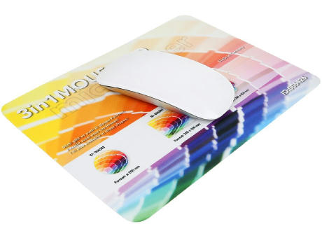 3 in 1  Mikrofaser Mousepad,  165 x 215 x 1 mm