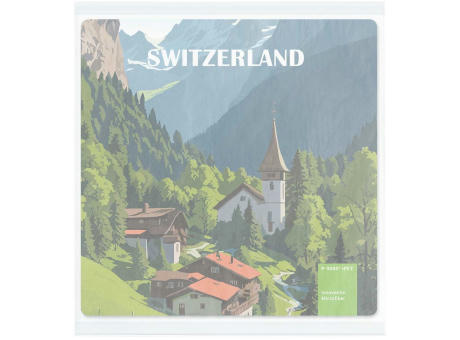 POLYCLEAN rPET Displaytuch 18x18 cm im Pergaminbeutel, All-Inclusive-Paket