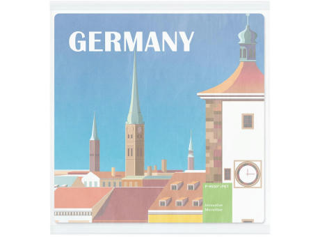 POLYCLEAN rPET Displaytuch 20x20 cm im Pergaminbeutel, All-Inclusive-Paket