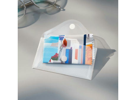 POLYCLEAN Brillenputztuch 15x15 cm im Etui, All-Inclusive-Paket