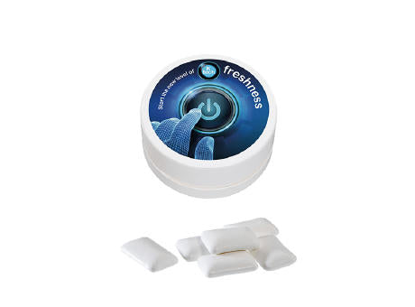 Papier XS-Taschendose mit Zuckerfreiem Kaugummi, 15g