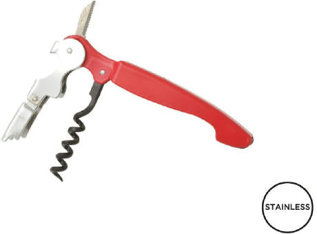 Kellnermesser 'Allegro Color', Doppelhebel, rot