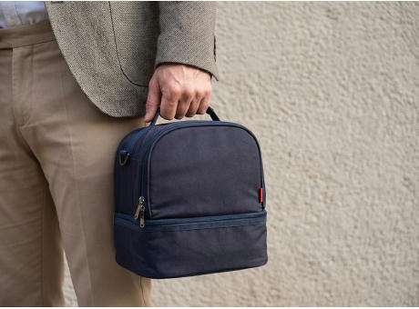 Isotherme Bento-Lunchbag 'Uji', Polycotton Mitternachtsblau
