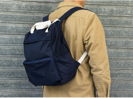 Faltbarer Rucksack 'Cordoba', Polycotton Mitternachtsblau