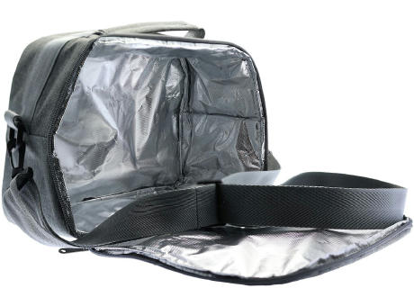 Isolierte Bento-Tasche 'Matsue', meliertes Grau RPET