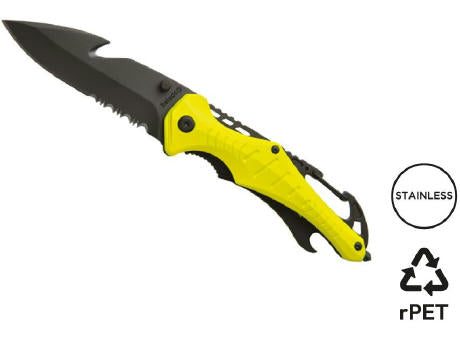 Rettungsmesser 'Emergency', neongelb