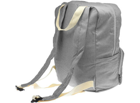 Faltbarer Rucksack 'Cordoba', meliertes Grau RPET