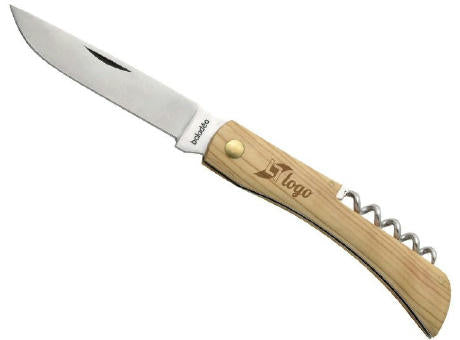 Traditionelles Taschenmesser 'Terroir', Korkenzieher, Olivenholz