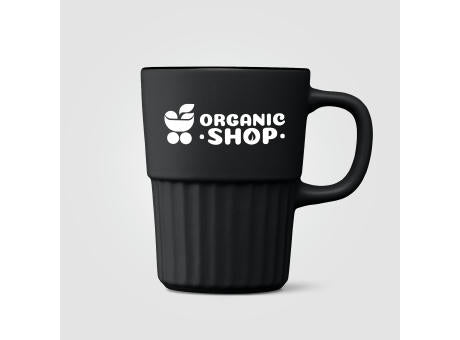 Majesty Keramiktasse mit geriffelter Oberfläche und mattem Finish - 445 ml