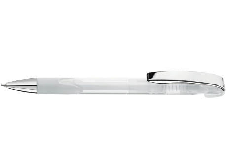 Druckkugelschreiber LOOK grip transparent M SI