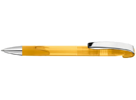 Druckkugelschreiber LOOK grip transparent M SI