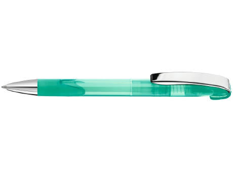Druckkugelschreiber LOOK grip transparent M SI