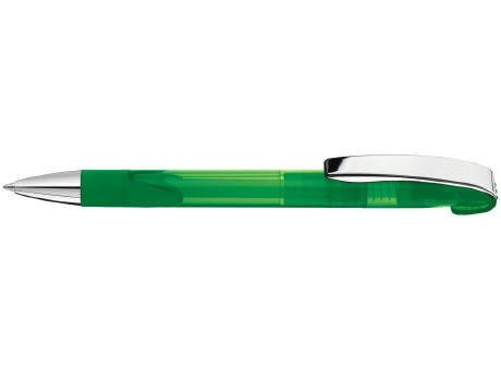 Druckkugelschreiber LOOK grip transparent M SI
