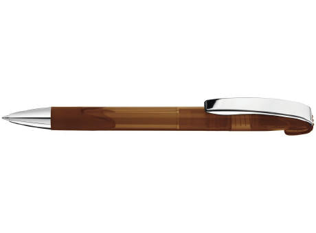 Druckkugelschreiber LOOK grip transparent M SI