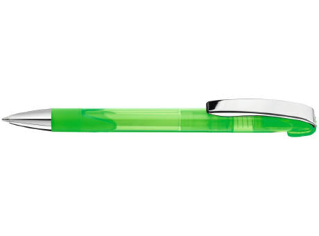 Druckkugelschreiber LOOK grip transparent M SI