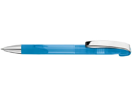 Druckkugelschreiber LOOK grip transparent M SI