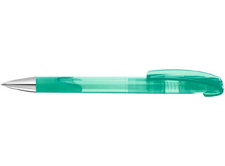 Druckkugelschreiber LOOK grip transparent SI