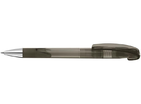 Druckkugelschreiber LOOK grip transparent SI