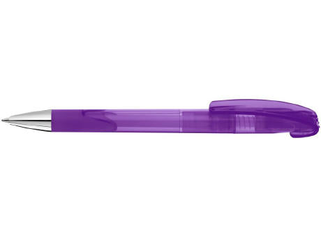 Druckkugelschreiber LOOK grip transparent SI