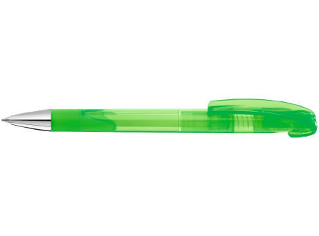 Druckkugelschreiber LOOK grip transparent SI
