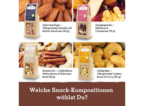 Geschenkkarton mit 3 Premium Snacks