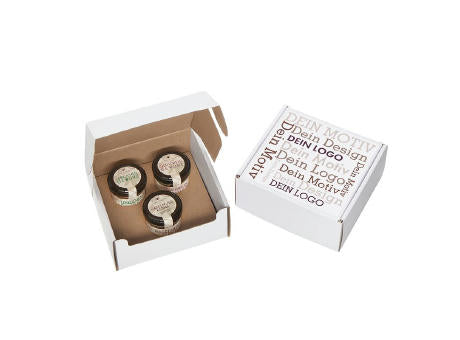 Geschenkkarton mit 3 Weihnachts-Spezialitäten im Glas