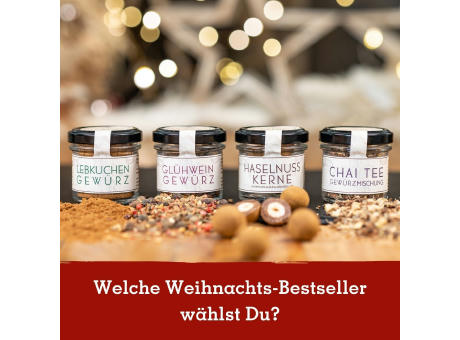 Geschenkkarton mit 3 Weihnachts-Spezialitäten im Glas