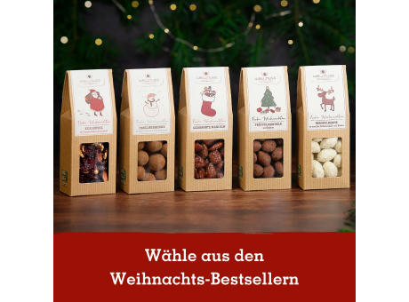 Geschenkkarton mit 2 Premium Snacks - Weihnachts-Edition