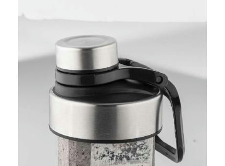 Metmaxx® Trinkaufsatz "GRG-ClickDrink"  silber/schwarz