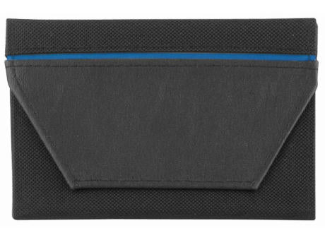 CreativDesign® Ausweistasche "ColourStripe" schwarz/blau