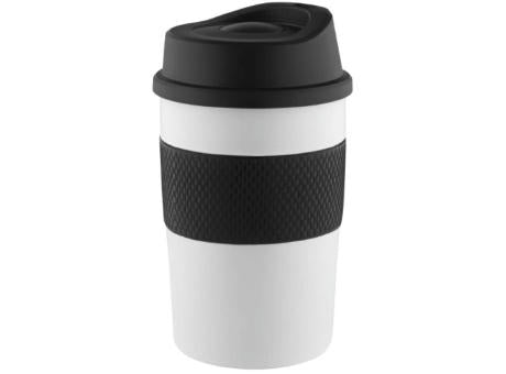 Metmaxx® Thermobecher "CremaCoffeeHouse" weiß/Ring schwarz