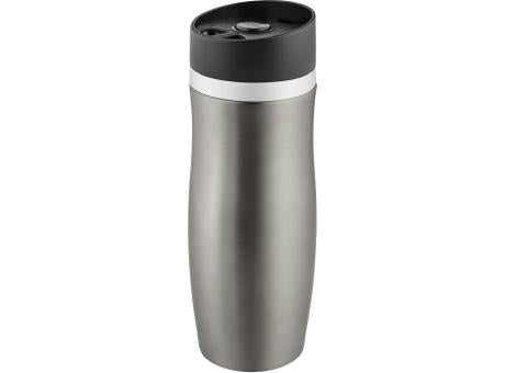 Metmaxx®Thermobecher "CremaExtensaProtect“ titan/Ring weiß