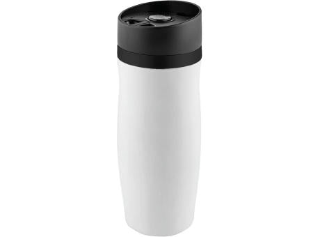Metmaxx® Thermobecher "CremaExtensa" weiß/Ring schwarz
