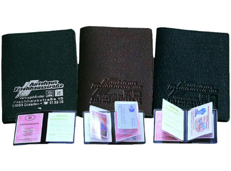 CreativDesign Ausweistasche "Soft" 4 Fächer schwarz