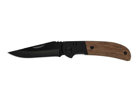 Metmaxx® Taschenmesser "Black&WoodCompakt" schwarz