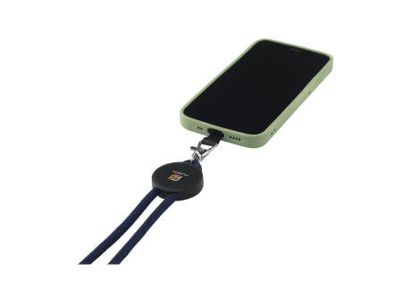 Lace Lanyard GRS RPET 0,5 cm Handy-Schlüsselband