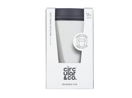 Circular&Co Recycled Now Cup Black Lid 340 ml Kaffeebecher