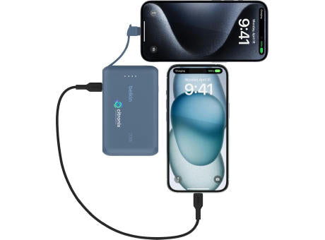 Belkin BoostCharge PowerBank 10K Integriertes Kabel