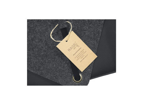Recycled Felt & Apple Leather Laptop Sleeve 14"