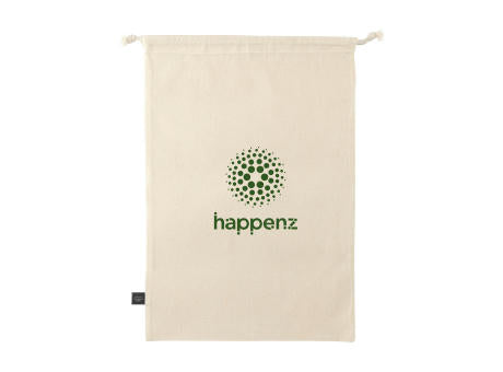 Gift Pouch Naturel GRS Recycled Cotton (150 g/m²) L