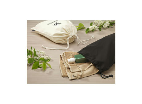 Gift Pouch Naturel GRS Recycled Cotton (150 g/m²) L