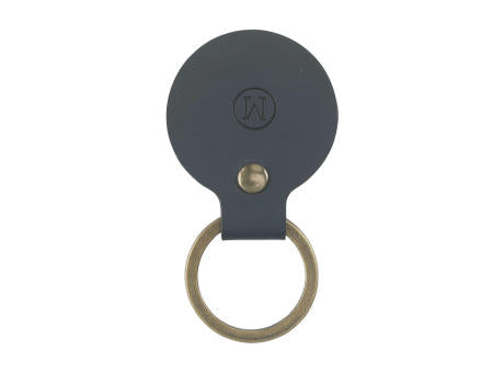 Recycled Leather Keyring Round Schlüsselanhänger