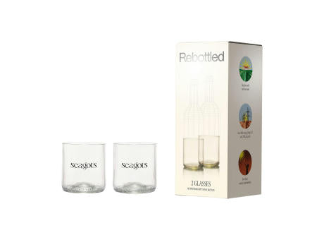 Rebottled® Short Tumbler 2-pack Trinkgläsern